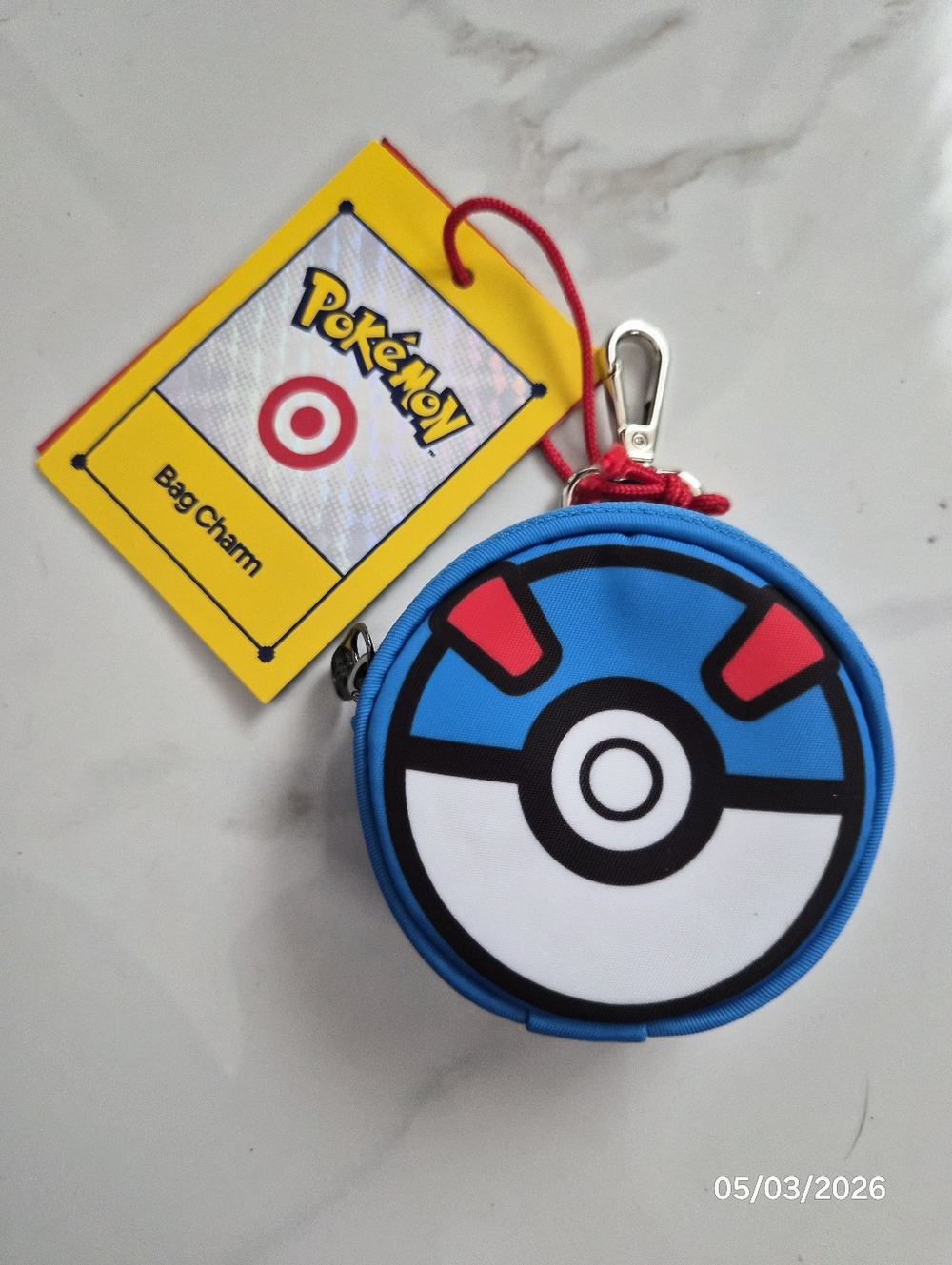 Pokemon X Target - Blue Poké Ball Bag Charm